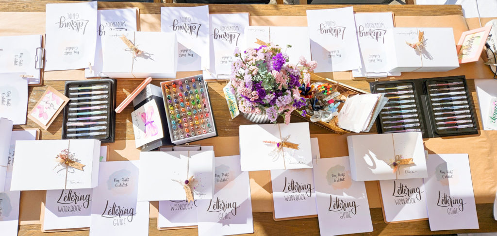 Lettering Workshop in Iphofen Einblick